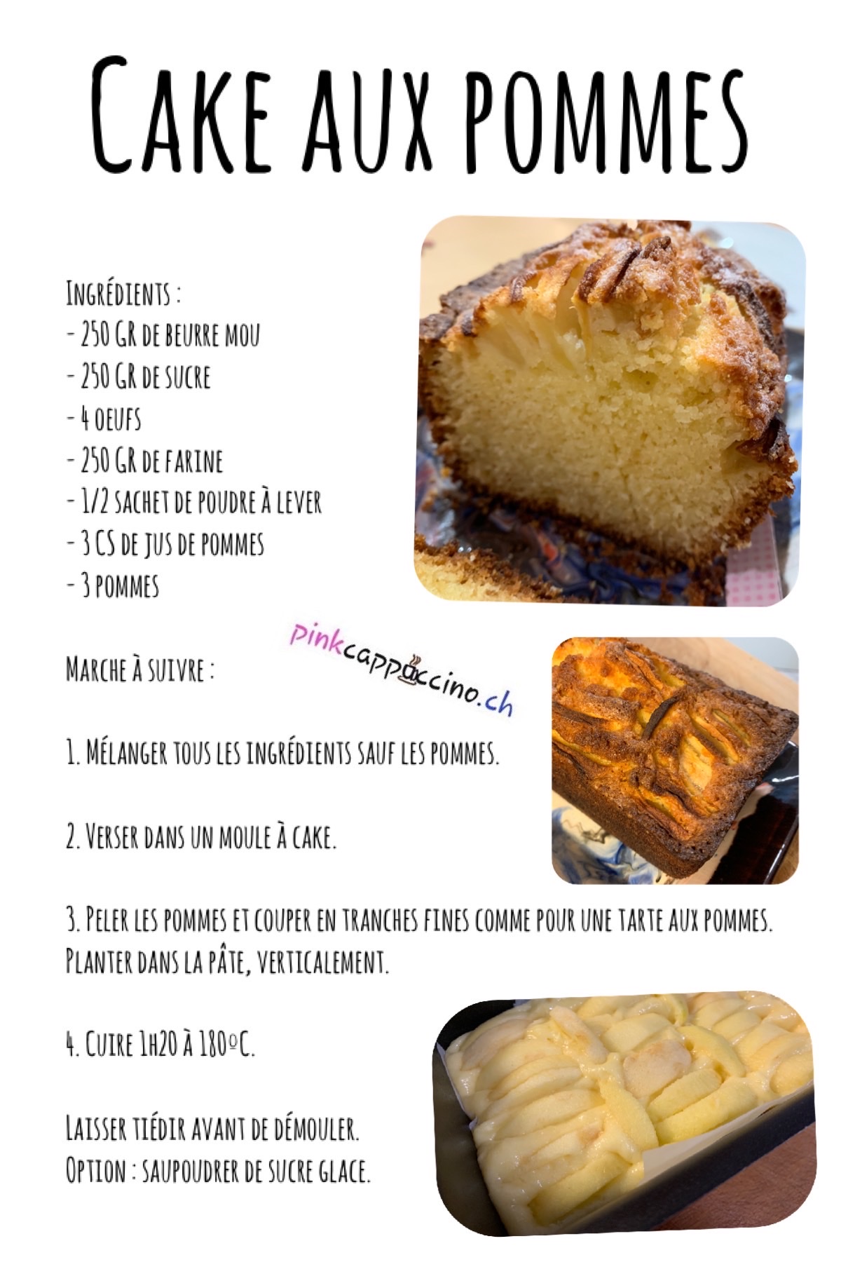 Cake Aux Pommes Pinkcappuccino ch Cake Aux Pommes Pinkcappuccino ch